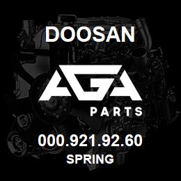 000.921.92.60 Doosan SPRING | AGA Parts