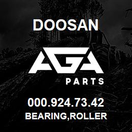 000.924.73.42 Doosan BEARING,ROLLER | AGA Parts