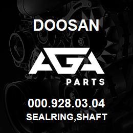 000.928.03.04 Doosan SEALRING,SHAFT | AGA Parts