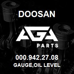 000.942.27.08 Doosan GAUGE,OIL LEVEL | AGA Parts