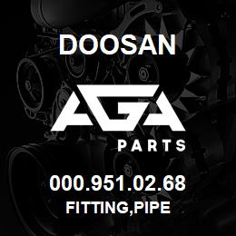 000.951.02.68 Doosan FITTING,PIPE | AGA Parts