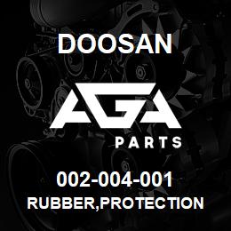 002-004-001 Doosan RUBBER,PROTECTION | AGA Parts