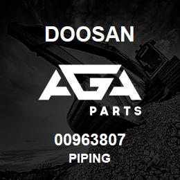 00963807 Doosan PIPING | AGA Parts