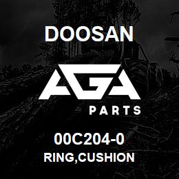 00C204-0 Doosan RING,CUSHION | AGA Parts