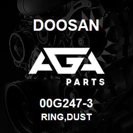 00G247-3 Doosan RING,DUST | AGA Parts
