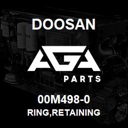 00M498-0 Doosan RING,RETAINING | AGA Parts