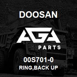 00S701-0 Doosan RING,BACK UP | AGA Parts