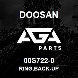 00S722-0 Doosan RING,BACK-UP | AGA Parts