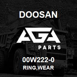 00W222-0 Doosan RING,WEAR | AGA Parts
