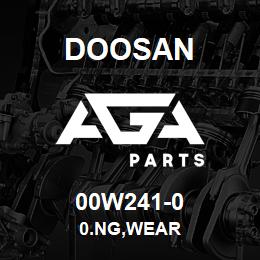 00W241-0 Doosan 0.NG,WEAR | AGA Parts