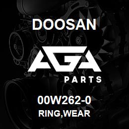 00W262-0 Doosan RING,WEAR | AGA Parts