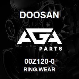 00Z120-0 Doosan RING,WEAR | AGA Parts