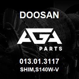 013.01.3117 Doosan SHIM,S140W-V | AGA Parts