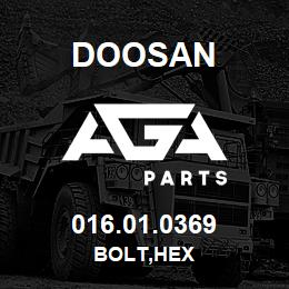 016.01.0369 Doosan BOLT,HEX | AGA Parts