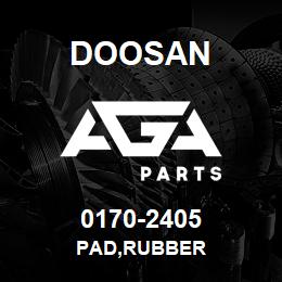 0170-2405 Doosan PAD,RUBBER | AGA Parts