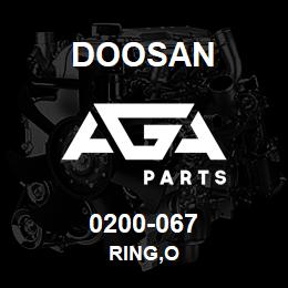 0200-067 Doosan RING,O | AGA Parts