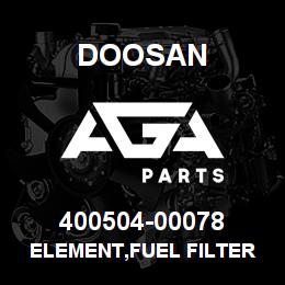 400504-00078 Doosan ELEMENT,FUEL FILTER | AGA Parts