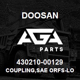 430210-00129 Doosan COUPLING,SAE ORFS-LONG | AGA Parts