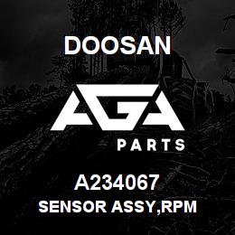 A234067 Doosan SENSOR ASSY,RPM | AGA Parts