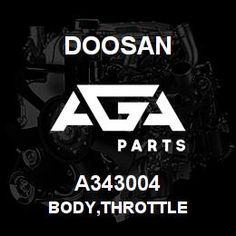 A343004 Doosan BODY,THROTTLE | AGA Parts