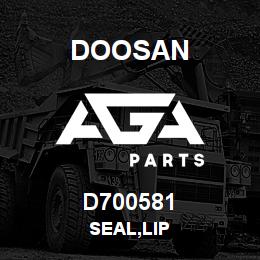D700581 Doosan SEAL,LIP | AGA Parts