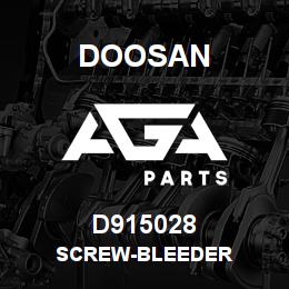 D915028 Doosan SCREW-BLEEDER | AGA Parts