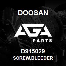 D915029 Doosan SCREW,BLEEDER | AGA Parts