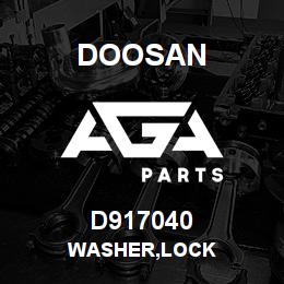 D917040 Doosan WASHER,LOCK | AGA Parts