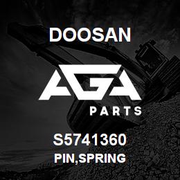 S5741360 Doosan PIN,SPRING | AGA Parts