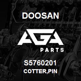 S5760201 Doosan COTTER,PIN | AGA Parts