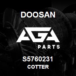 S5760231 Doosan COTTER | AGA Parts