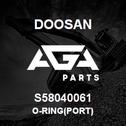 S58040061 Doosan O-RING(PORT) | AGA Parts