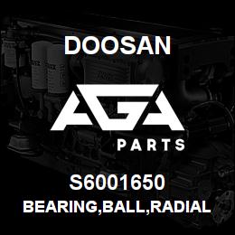 S6001650 Doosan BEARING,BALL,RADIAL | AGA Parts