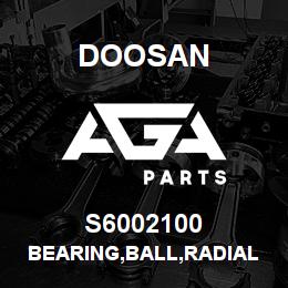 S6002100 Doosan BEARING,BALL,RADIAL | AGA Parts