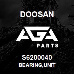 S6200040 Doosan BEARING,UNIT | AGA Parts