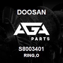 S8003401 Doosan RING,O | AGA Parts
