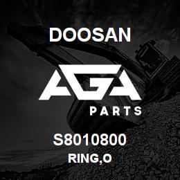 S8010800 Doosan RING,O | AGA Parts