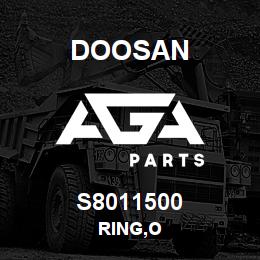 S8011500 Doosan RING,O | AGA Parts