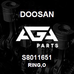 S8011651 Doosan RING,O | AGA Parts