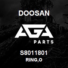 S8011801 Doosan RING,O | AGA Parts