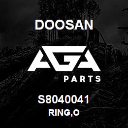 S8040041 Doosan RING,O | AGA Parts