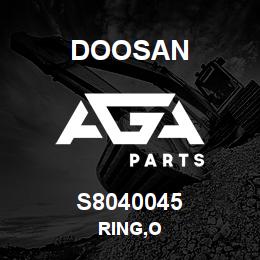 S8040045 Doosan RING,O | AGA Parts