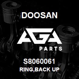 S8060061 Doosan RING,BACK UP | AGA Parts