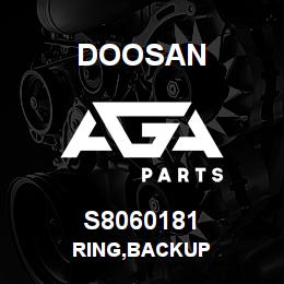S8060181 Doosan RING,BACKUP | AGA Parts