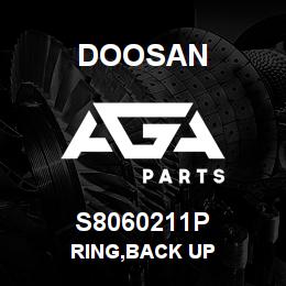 S8060211P Doosan RING,BACK UP | AGA Parts
