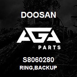 S8060280 Doosan RING,BACKUP | AGA Parts