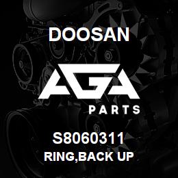 S8060311 Doosan RING,BACK UP | AGA Parts