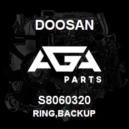S8060320 Doosan RING,BACKUP | AGA Parts
