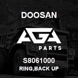 S8061000 Doosan RING,BACK UP | AGA Parts