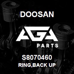 S8070460 Doosan RING,BACK UP | AGA Parts